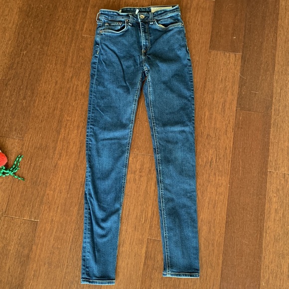 Rag & bone Nina high rise skinny jean size 24 - Picture 3 of 8